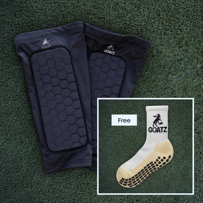 GOATZ Shin Guards (+ Free Grip Socks)
